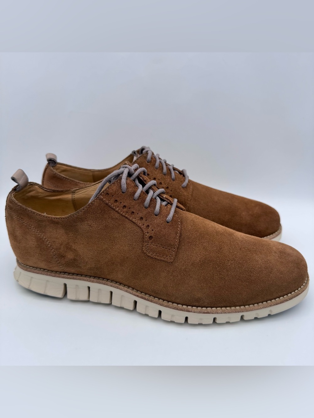 Cole Haan ZeroGrand Brown Suede Sneakers Men's Size 10 M C21083 Casual Shoes